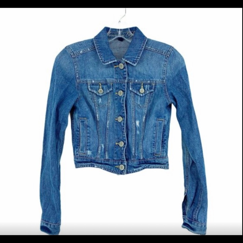 American Eagle Women's Denim Jean Jacket Size XS